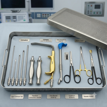 Male Breast Reduction Instruments Set